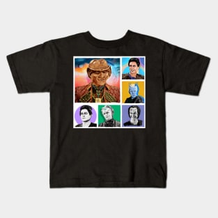 Trekkery Jeffrey is All the Aliens Collage Kids T-Shirt